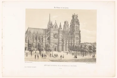 Zicht op de kathedraal van Orléans (noordzijde)
Lado norte da catedral em Orleães (título sobre o objecto)
Hedendaags Frankrijk (título da série)
La France de nos jours (título da série sobre o objecto)
