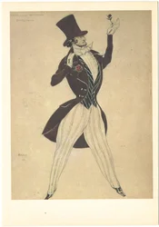 Figurino para o balé Carnaval de R. Schumann, 1910