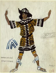 Figurino do balé Daphnis et Chloé de M. Ravel, 1912