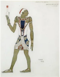 Figurino do balé Hélène de Sparte de E. Verhaeren e D. de Séverac, 1912
