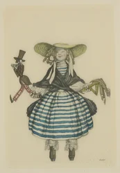 Figurino do balé The Fairy Doll de J. Bayer, 1903