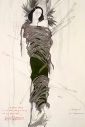 Figurino para a bailarina Ida Rubinstein, 1911