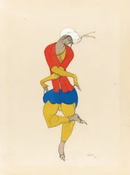 Maria Kuznetsova, figurinista de "L" Adoração ", 1922