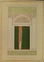Capa de folheto para balé contemporâneo, 1902