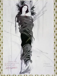 San Sebastian - Aquarela de Bakst e frase de D