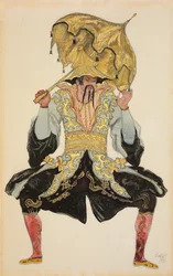 O mandarim chinês, figurino de "A Bela Adormecida", 1921