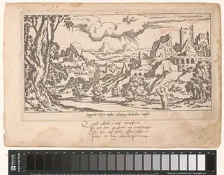 Calisto como urso pleiteia a Júpiter numa paisagem de ruínas
Le Fable de Calisto (título da série)
Mito de Calisto (título da série)