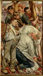 Os Homens - esquerda (pintura sobre tela)