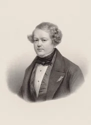 Retrato do compositor Auguste-Mathieu Panseron 1796-1859, 1850.