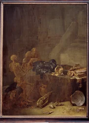Vanitas (pintura sobre madeira de carvalho)