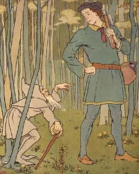 Conhecemos um Velhinho. Ilustração de The Golden Goose