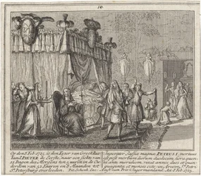A morte de Pedro, o Grande, em 8 de fevereiro de 1725, 1727