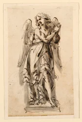 Design para Escultura, Anjo em Adoração