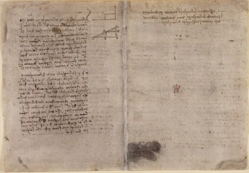 Arundel 263, f.245v, f.246r, Notas sobre geometria (c.1518) do 