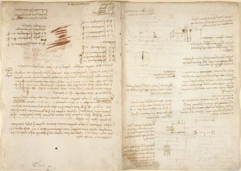 Arundel 263, f.38v, f.37 Notas sobre aritmética, do 
