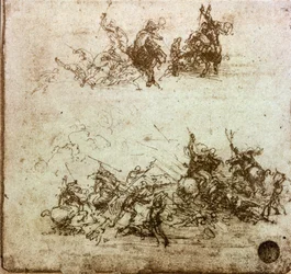 Batalha dos Cavaleiros Estudo para a Batalha de Anghiari