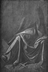 Elenco de Drapery para uma figura sentada, c1475 1945