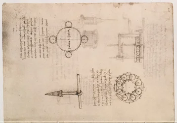 Codex Madrid I f.20, estudos mecânicos
