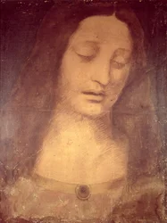 Cabeça de Cristo (lápis e lavagem)