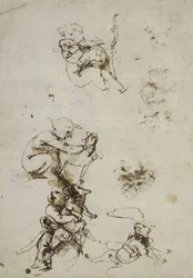 Leonardo da Vinci, objeto 1857.0110.1 - frente (Museu Britânico)
