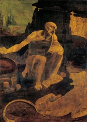 St. Jerome, c.1480-82 (óleo e tempera sobre nozes)