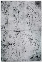Estudos para a Adoração dos Reis Magos, século XV, 1954