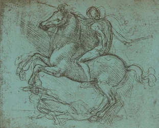Estudo para o monumento de Sforza, c1482-c1499 1883