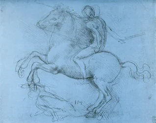 Estudo para o monumento de Sforza, c1488-1493 1954.