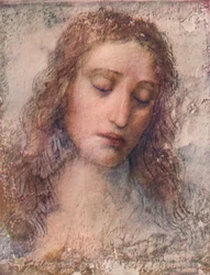 Estudo para a cabeça de Cristo na Última Ceia, c1495, 1911
