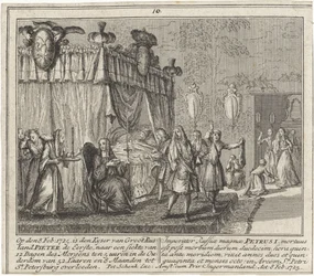 A Morte de Pedro, o Grande, em 8 de Fevereiro de 1725
