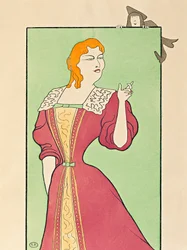 A atriz Marie-Louise Marsy (1866-1942) no papel de Elmira em Tartufo