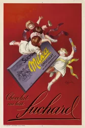 Cartaz publicitário dos chocolates Milka de Suchard, 1925