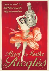 Mint alcohol by Ricqlès, 1924.