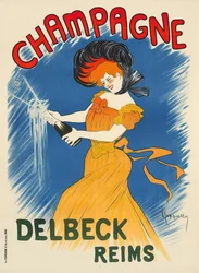 Champagne Delbeck , c. 1902.