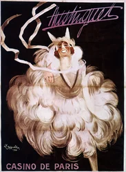 Mistinguett (Mistinguette) no Casino de Paris, cartaz de Leonetto Cappiello (1875-1942)