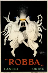 Cartaz publicitário de Spumante Robba Canelli, Turim, Itália, 1921