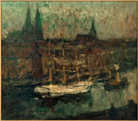 Barck no porto de Lübeck