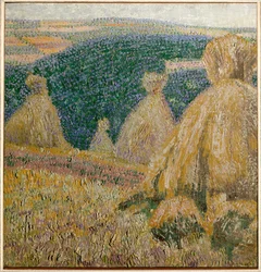 Paisagem com feixes (óleo sobre tela)