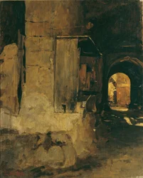 Porta de uma casa árabe