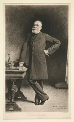 Retrato de Pierre Puvis de Chavannes