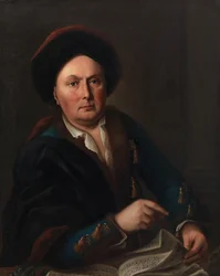 Retrato do cantor Ludwig Lodewijk van Beethoven 1712-1773..., 1773.