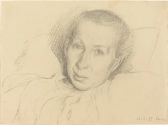 A irmã do artista, Marie von Kalckreuth