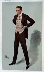 "Gerald", um desenho animado "Spy" de Gerald du Maurier (1873-1934) da Vanity Fair, 25 de Dezembro de 1907 (cor litho)