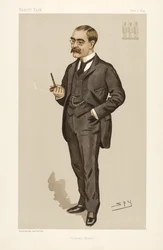 Rudyard Kipling (1865 - 1936), da Vanity Fair, pub. 1894 (litografia a cores)