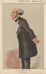 Vanity Fair: Estadista, No. 141 Um filósofo feminino, 1873.