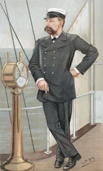 Alberto I, príncipe de Mônaco 1848-1922, oceanógrafo amador, 1900