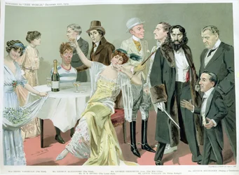 Os servos de sua majestade, um desenho animado &39;Espião&39; do suplemento para &39;O Mundo&39;, 21 de dezembro de 1909