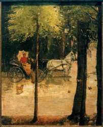 Primavera no Tiergarten (senhora da carruagem)