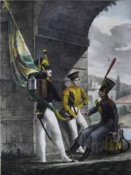 Podpraporshchik, Baterista e Hornista do Regimento da Guarda Finliandsky, 1829