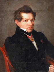 Retrato do matemático Nikolai Lobachevsky 1792-1856, 1839